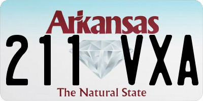 AR license plate 211VXA