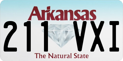AR license plate 211VXI