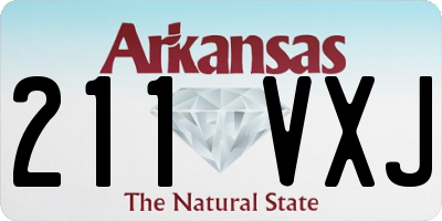 AR license plate 211VXJ