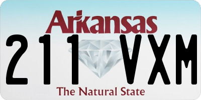 AR license plate 211VXM
