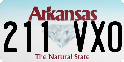 AR license plate 211VXO