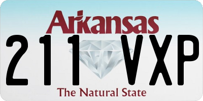 AR license plate 211VXP