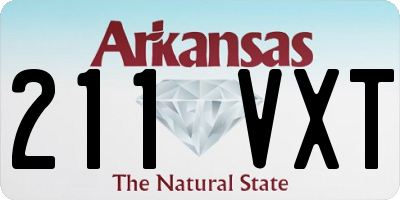 AR license plate 211VXT