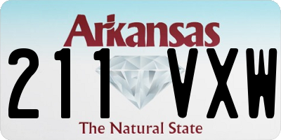 AR license plate 211VXW
