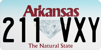 AR license plate 211VXY