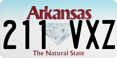 AR license plate 211VXZ