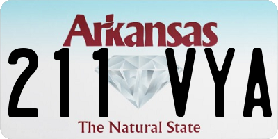 AR license plate 211VYA