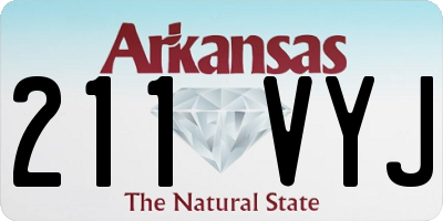 AR license plate 211VYJ