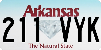 AR license plate 211VYK