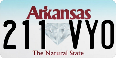 AR license plate 211VYO