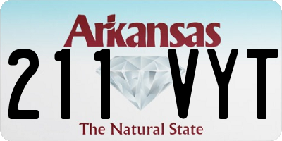 AR license plate 211VYT