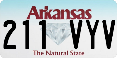 AR license plate 211VYV
