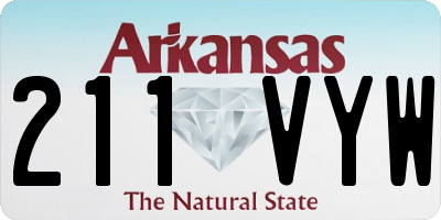 AR license plate 211VYW