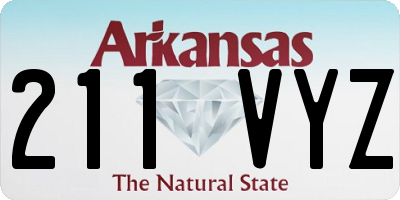 AR license plate 211VYZ