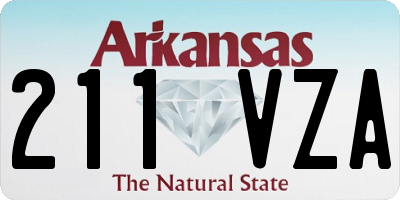 AR license plate 211VZA