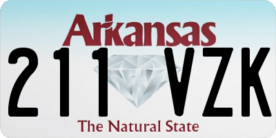 AR license plate 211VZK