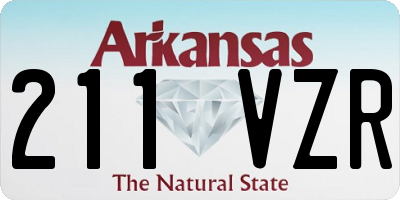 AR license plate 211VZR