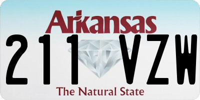 AR license plate 211VZW