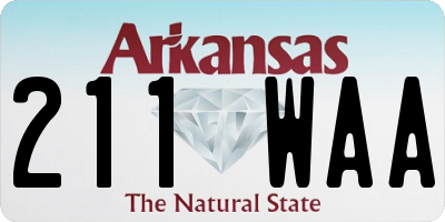 AR license plate 211WAA