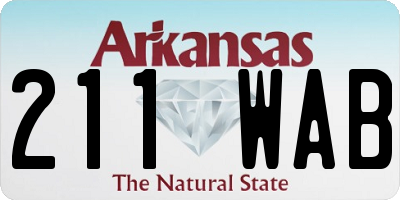 AR license plate 211WAB