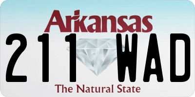 AR license plate 211WAD