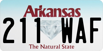 AR license plate 211WAF