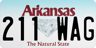 AR license plate 211WAG