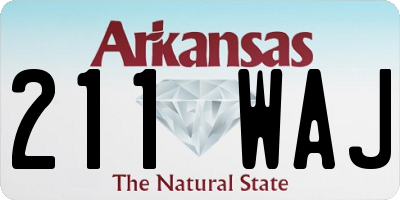 AR license plate 211WAJ