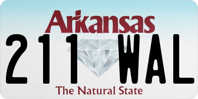 AR license plate 211WAL
