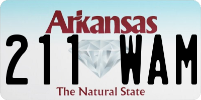 AR license plate 211WAM