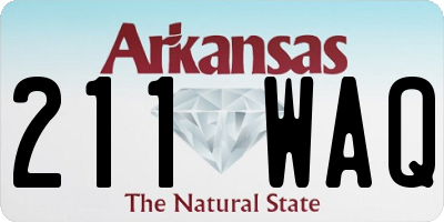 AR license plate 211WAQ