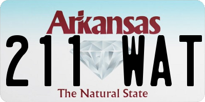 AR license plate 211WAT