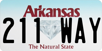 AR license plate 211WAY