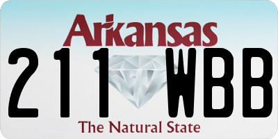 AR license plate 211WBB