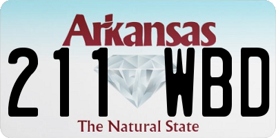 AR license plate 211WBD