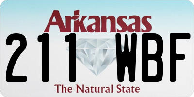 AR license plate 211WBF