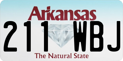 AR license plate 211WBJ