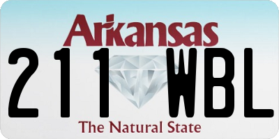 AR license plate 211WBL
