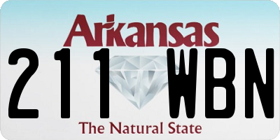 AR license plate 211WBN