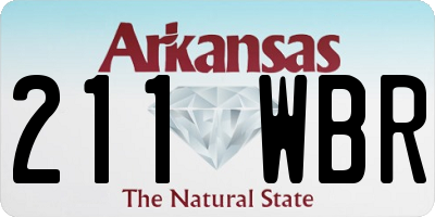 AR license plate 211WBR