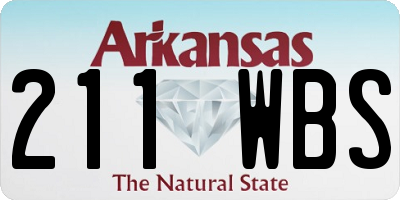 AR license plate 211WBS