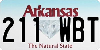 AR license plate 211WBT
