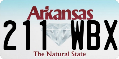 AR license plate 211WBX