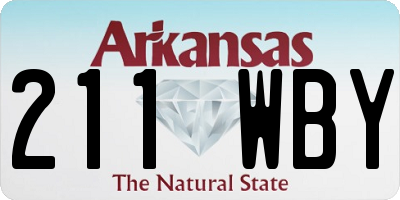 AR license plate 211WBY