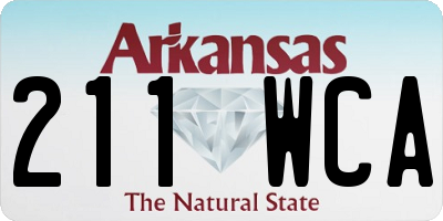 AR license plate 211WCA