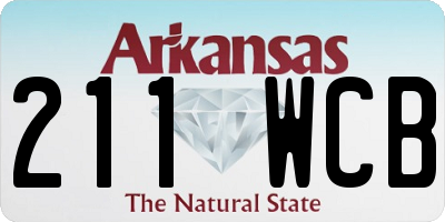 AR license plate 211WCB