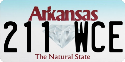 AR license plate 211WCE