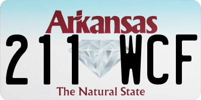 AR license plate 211WCF