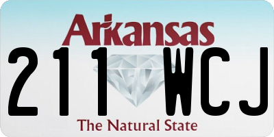 AR license plate 211WCJ