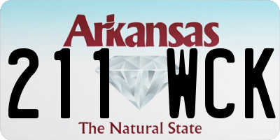 AR license plate 211WCK